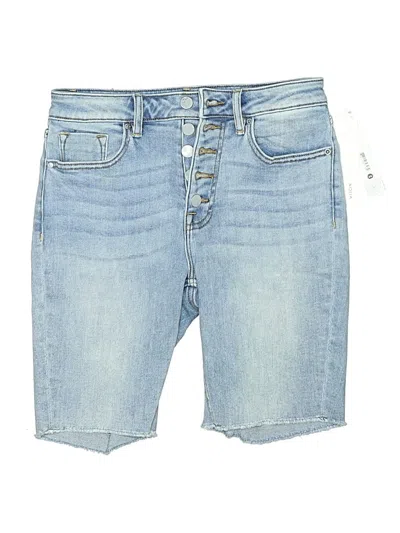 Aqua Denim Shorts In Blue