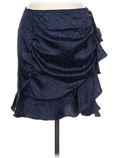 Pre-owned Aqua Denim Skirt In Blue