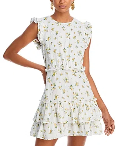 Aqua Ditsy Floral Dress - 100% Exclusive In White/yellow