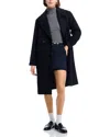 Aqua Double Breasted Coat - Exclusive In Blue