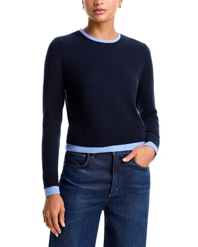 Aqua Double Layer Crewneck Sweater - Exclusive In Multi