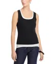 Aqua Double Layer Tank Top - Exclusive In Multi