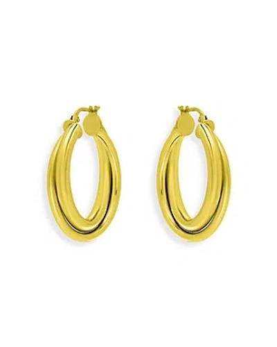 Aqua Double Row Wrap Hoop Earrings In 18k Gold Plated Sterling Silver- 100% Exclusive