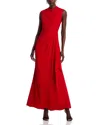 Aqua Draped Gown - Exclusive In Red