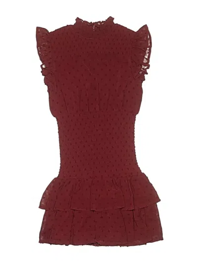 Pre-owned Aqua Kids' Dress In Burgundy