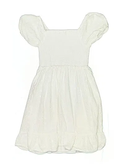 Pre-owned Aqua Kids' Dress In White