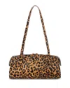 Aqua East West Leather Shoulder Bag - Exclusive In Brown