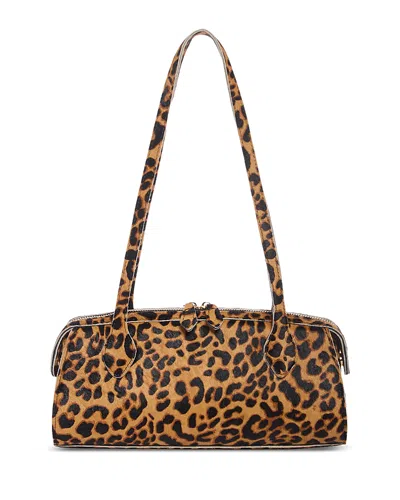 Aqua East West Leather Shoulder Bag - Exclusive In Brown