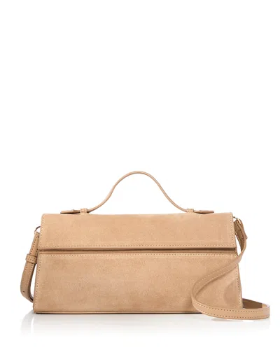 Aqua East West Medium Crossbody Bag - Exclusive In Camel