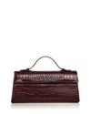 Aqua East West Top Handle Bag - Exclusive In Burgundy