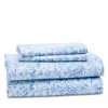 Aqua Egyptian Cotton Sheet Set, Queen - Exclusive In Blue Floral