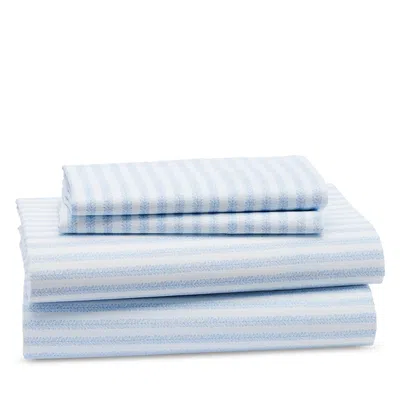 Aqua Egyptian Cotton Sheet Set, Queen - Exclusive In Light Blue Vine