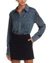 Aqua Embellished Blouse - Exclusive In Blue