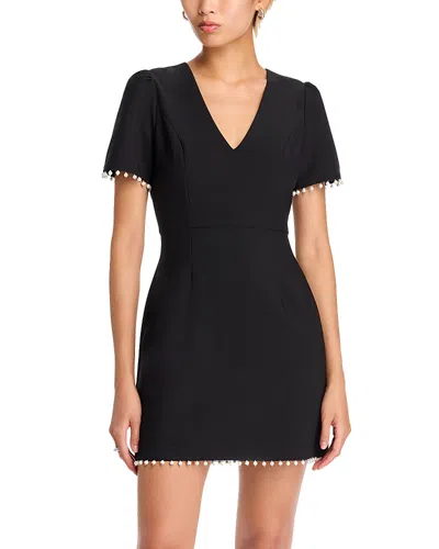 Aqua Embellished Mini Dress - Exclusive In Black