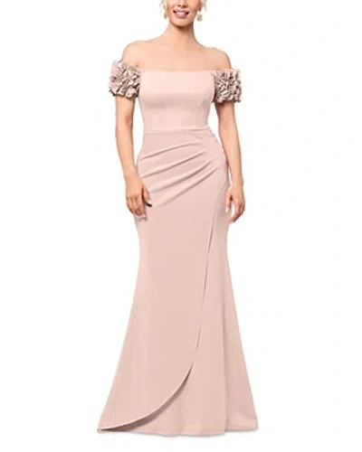 Aqua Embellished Sleeve Gown - 100% Exclusive In Blush