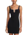 Aqua Embellished Tank Dress - Exclusive In Black