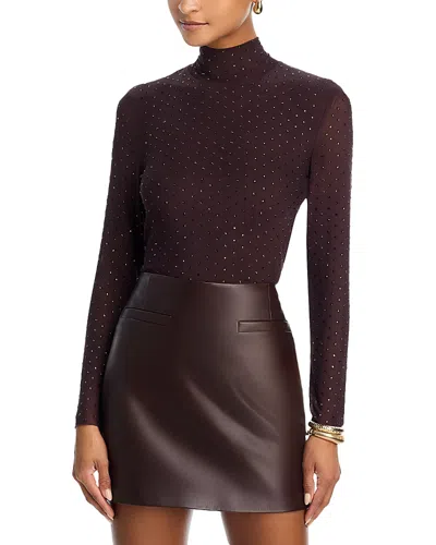 Aqua Embellished Top - Exclusive In Brown