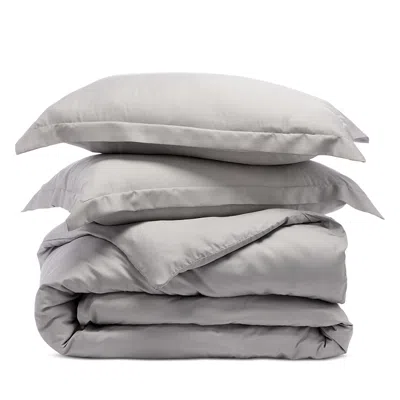 Aqua Eucalyptus Duvet Cover Set, King In Dove