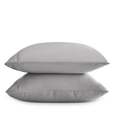 Aqua Eucalyptus Standard Pillowcase, Pair - Exclusive In Dove Gray