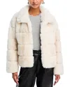 Aqua Eva Faux Fur Jacket - Exclusive In Neutral