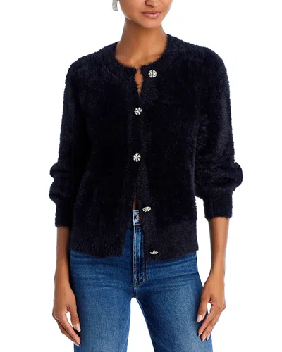 Aqua Eyelash Cardigan - Exclusive In Black