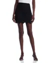 Aqua Eyelet Mini Skirt - Exclusive In Black