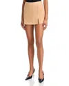 Aqua Faux Suede Skort - Exclusive In Caramel