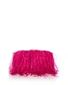 Aqua Feather Clutch - Exclusive In Pink