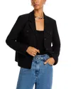 Aqua Flap Pocket Blazer - Exclusive In Black