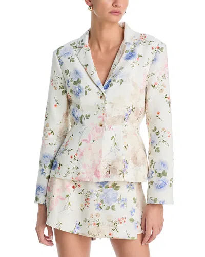 Aqua Floral Jacket - Exclusive In Multi