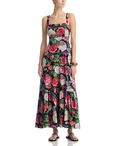 Aqua Floral Maxi Dress - Exclusive In Multi