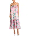 Aqua Floral Maxi Dress - Exclusive In Pink/mint