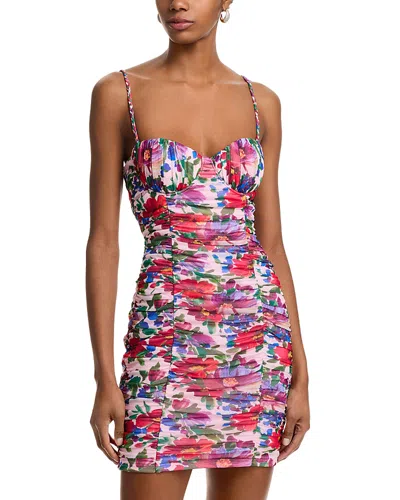 Aqua Floral Mesh Mini Dress - 100% Exclusive In Pink Multi