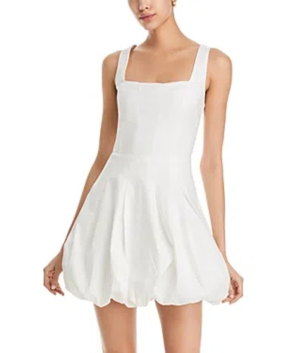 Aqua Floral Print Bubble Hem Dress - 100% Exclusive In White