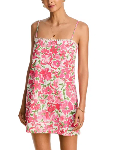 Aqua Floral Shift Mini Dress - Exclusive In Multi