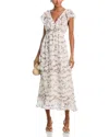 Aqua Floral Twist Front Maxi Dress - Exclusive