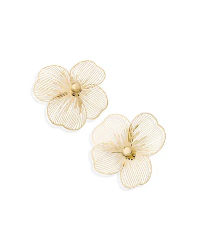 Aqua Flower Earrings - Exclusive In Neutral