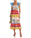 Aqua Flutter Maxi Dress - Exclusive In Neutral