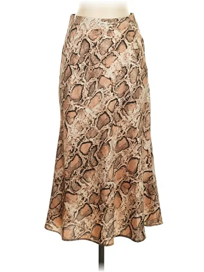Pre-owned Aqua Formal Skirt In Brown