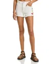 AQUA FRUIT EMBROIDERED DENIM SHORTS - EXCLUSIVE