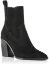 Aqua Women's Marli Pointed Toe High Heel Booties - 100% Exclusive In Black Suede