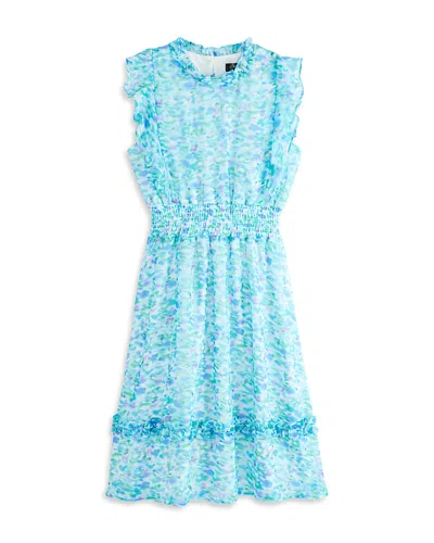 Aqua Girls' Best Seller Midi Dress, Big Kid - Exclusive In Blue