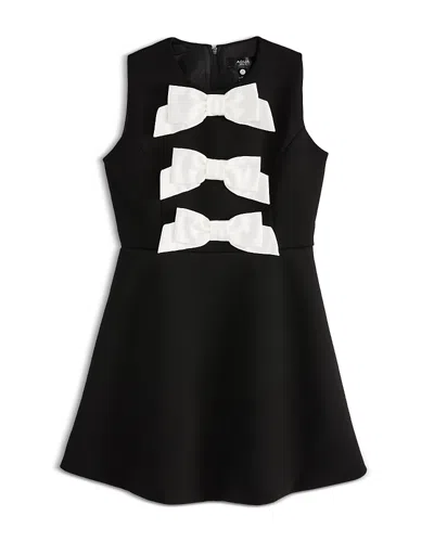 Aqua Girls' Bow Mini Dress, Big Kid - Exclusive In Black