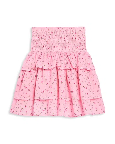 Aqua Girls' Cotton Eyelet Tiered Skirt, Big Kid - Exclusive In Pink