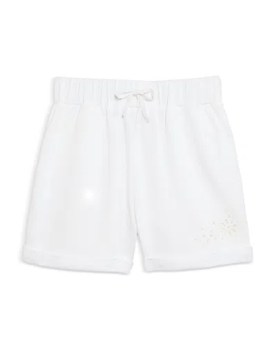 Aqua Girls' Eyelet Shorts, Big Kid - Exclusive In White