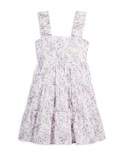 Aqua Girls' Floral Mini Dress, Little Kid, Big Kid - 100% Exclusive In Lavender