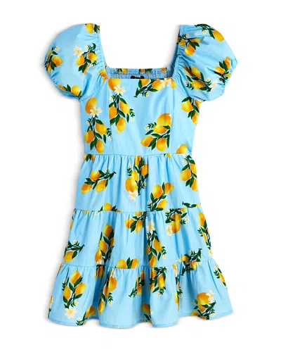 Aqua Girls' Lemon Dress, Little Kid, Big Kid - Exclusive In Blue