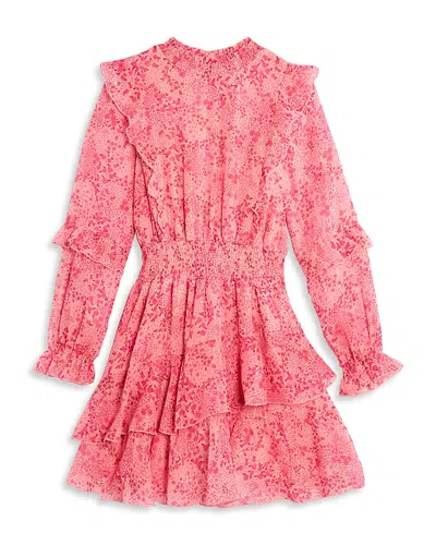 Aqua Girls' Long Sleeved Best Seller Dress, Big Kid - Exclusive In Pink