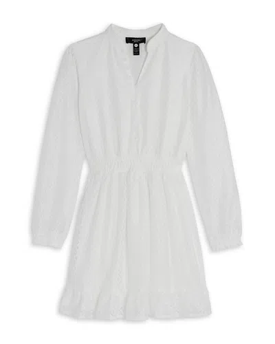 Aqua Girls' Long Sleeved Mini Dress, Little Kid, Big Kid - Exclusive In White