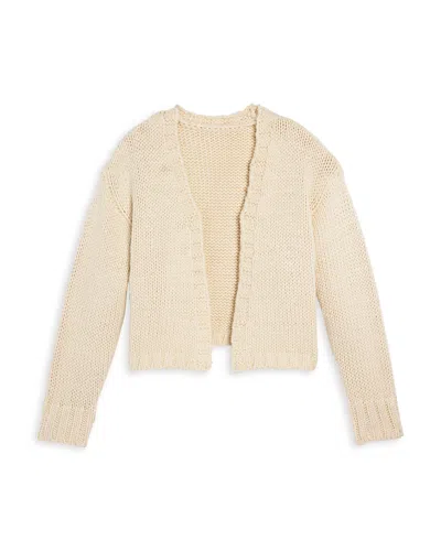 Aqua Girls' Open Front Cardigan, Big Kid - Exclusive In Neutral